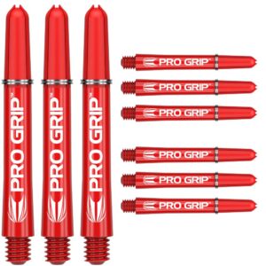Target Pro Grip Shafts (9er Pack) - Rot