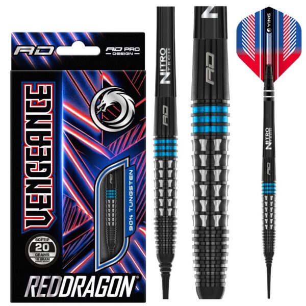 Red Dragon Vengeance Blue - Softdarts