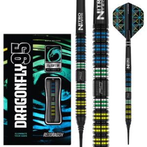 Red Dragon Dragonfly black parallel Softdarts