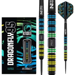 Red Dragon Dragonfly black parallel Steeldarts